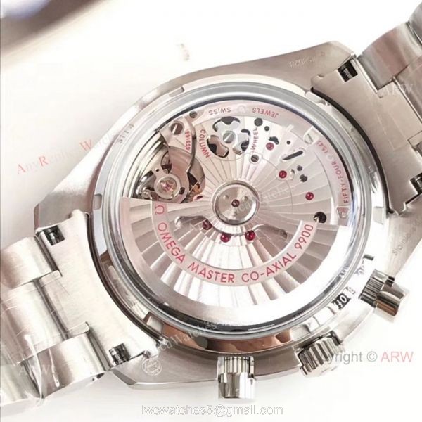 OM Factory Omega Speedmaster Racing Chronomeyer 9900 Watch Stainless Steel Black Dial 6