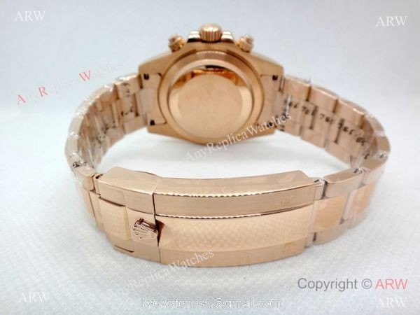 Newest Rolex Daytona Rainbow 40mm watch Rose Gold Automatic Movement 6