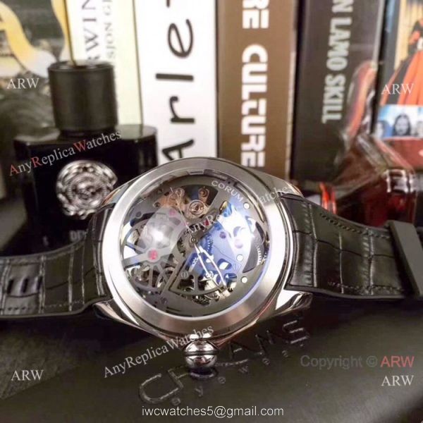 Buy Replica Corum Skeleton Bubble Squelette Silver Dial Watch 45mm 6