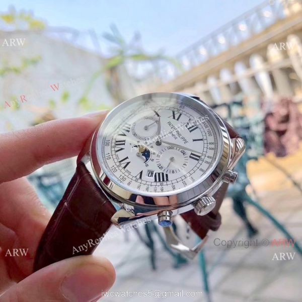 New Patek Philippe Grand Complication Chrono Watch 2 Tone Rose Gold 6