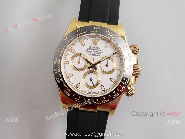 Noob Factory V3 Rolex Daytona Oysterflex Strap White Dial Watch 6