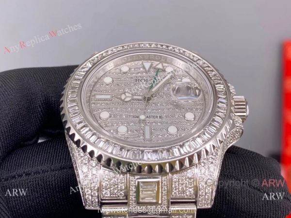 Replica Rolex GMT-Master II 116769 Ice Watch Stainless Steel Diamond Dial 6