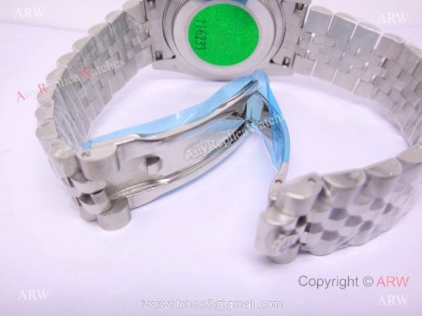 Rolex SS Jubilee Silver Diamond Men Datejust Watch 6