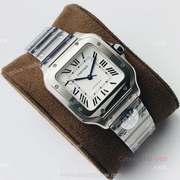 1:1 BV Factory Cartier Santos Cartier Watch Copy QuickSwitch Band 6