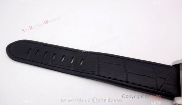 Montblanc Timewalker Chrono Black Leather strap Watch Mont Blanc Knock off Watch 6