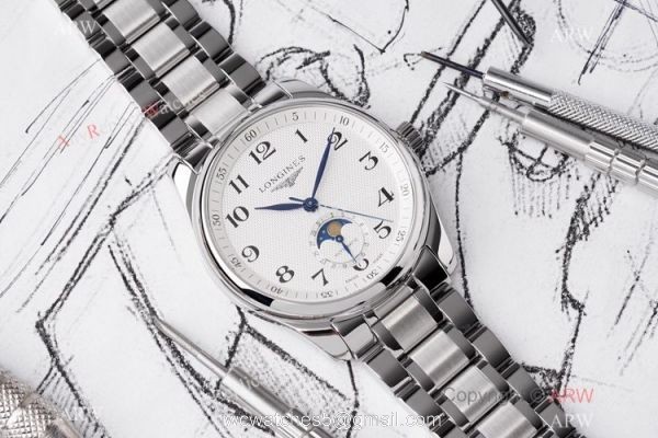 Swiss Copy Longines Master Collection Moonphase Watch Stainless Steel 40mm 6