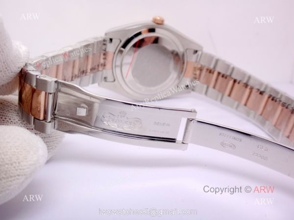 Replica Rolex Datejust 40mm 2-Tone Rose Gold Watch Oyster Band 6