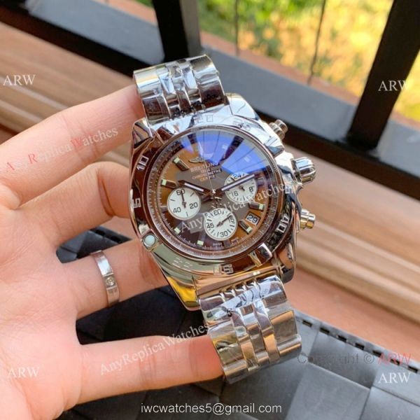Best Quality Copy Breitling Chronomat 01 Watches Yellow Dial 43mm 6