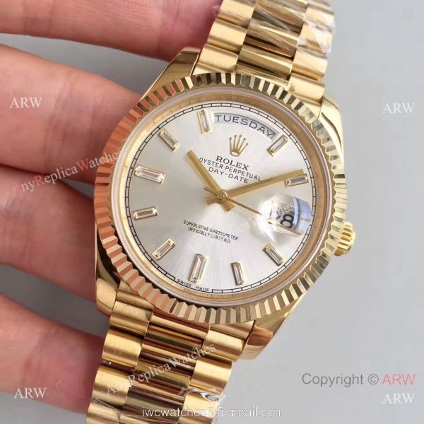 Rolex Day Date II Yellow Gold President Watchband Replica Watch 6
