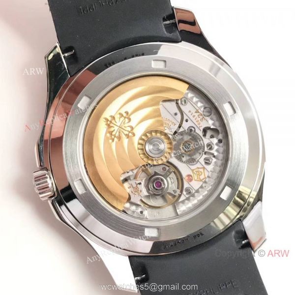 Best Replica Patek Philippe Aquanaut Ss Black Dial Watch Swiss Grade 6