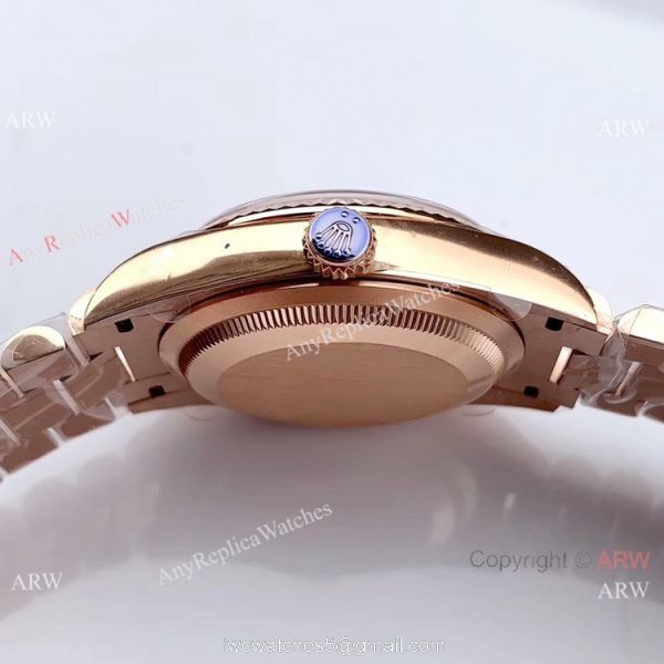 Swiss Replica Rolex Day date Rose Gold President EW Factory 3255 Watch 36mm 6