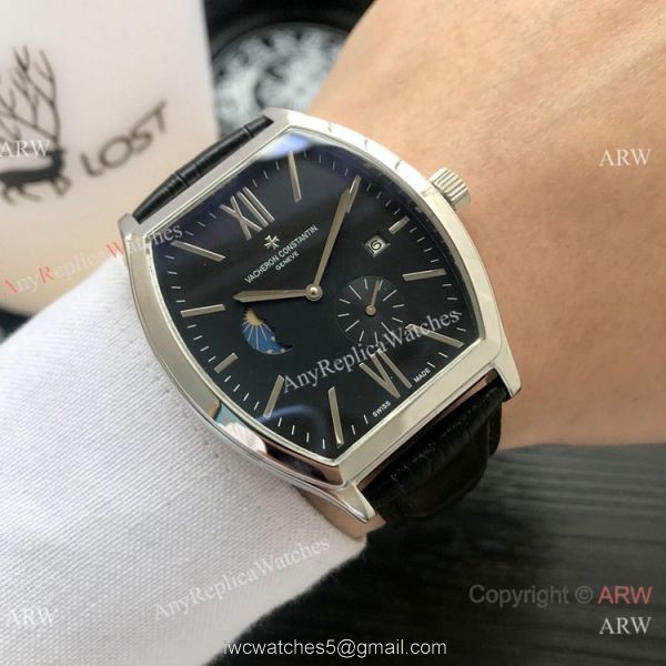 Replica Vacheron Constantin Malte Moonphase SS White Dial watch Wholesale 6