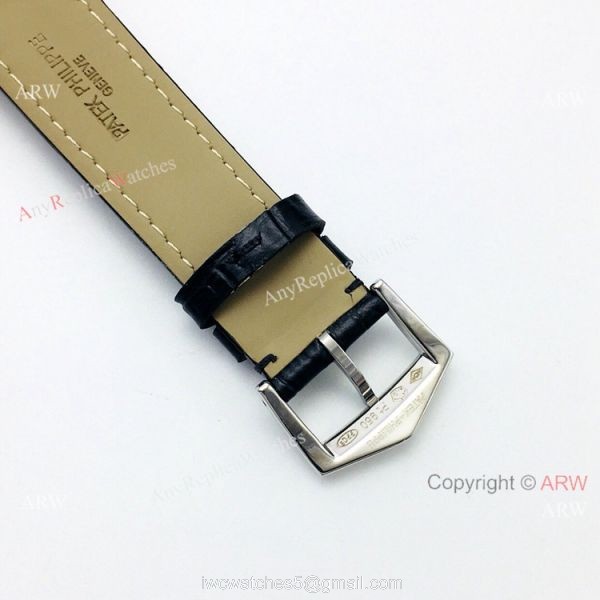 Super Clone Patek Philippe Calatrava PFF V2 Cal 9015 Watch Diamond Bezel Rhodium Dial 6