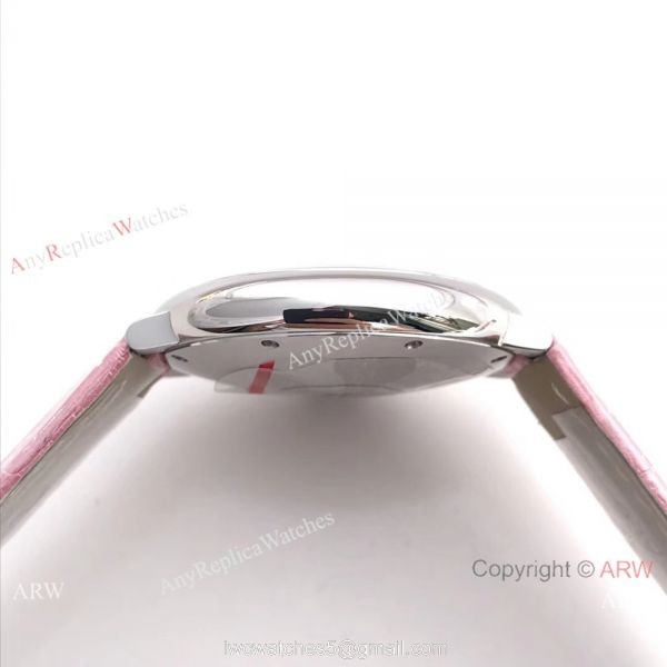 Fake Swiss Cartier Ballon Bleu Pink Watch 36mm Mid-size 6