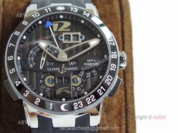 Copy Ulysse Nardin El Toro UN-32 SS Black Dial Watch Swiss Grade 6