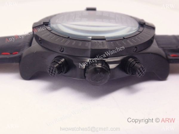 Replica Breitling Watch: Chronometre Certifie 1000m Black &038; Red Chronograph 6