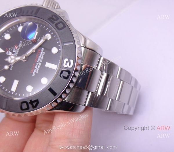 The Oyster Perpetual Stainless Steel Rolex Yacht Master replica watch 40mm 6