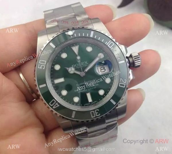 NEW UPGRADE Replica Rolex Hulk Submariner Green Dial Green Ceramic Watch 6