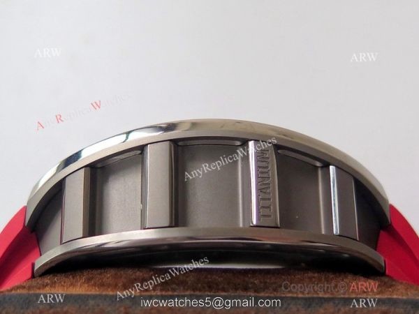 Swiss 1:1 Replica Richard Mille RM 052 Skeleton Watch Red Rubber Strap 6
