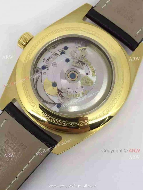Swiss Grade Rolex Cellini watch Yellow Gold Rolex Geneve Fake Watch 6