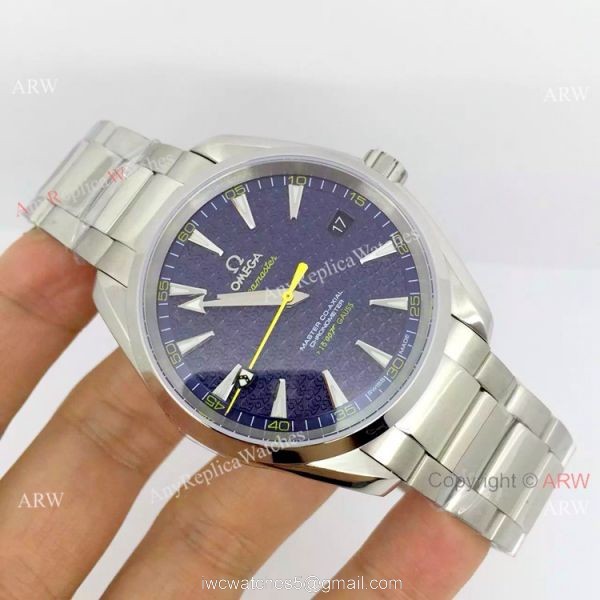 Swiss Omega Seamaster 15 007 Gauss Blue Face Watch 6