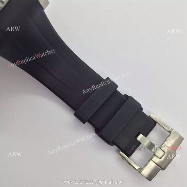 NEW UPGRADED Rolex Deepsea 44mm Replica Watch Black Dial Black Rubber Strap 6