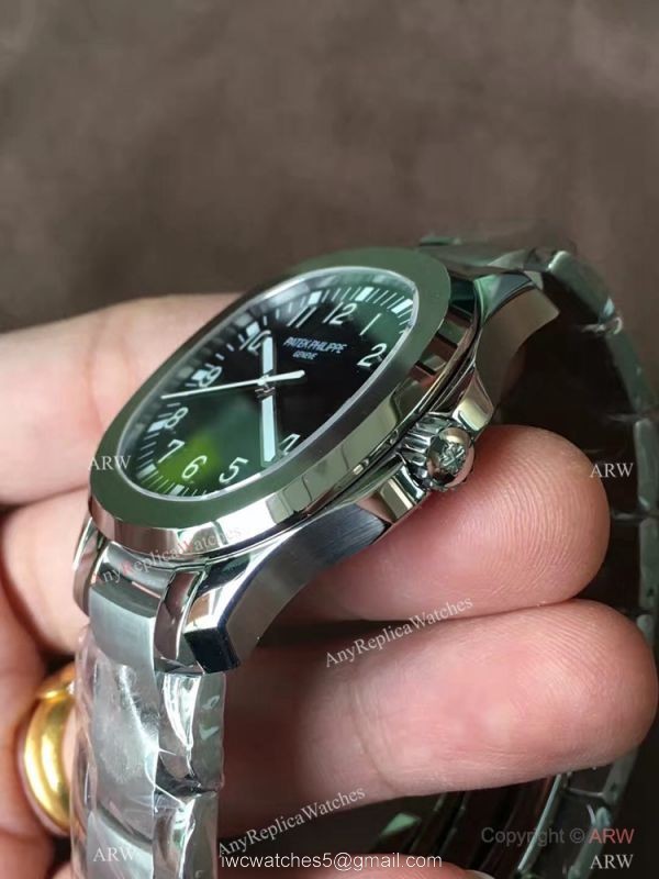Swiss Replica Patek Philippe Aquanaut Gray Face Stainless Steel Watch 6