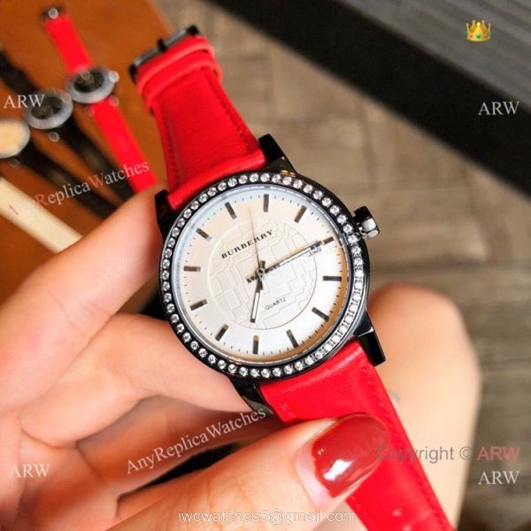 Best Quality Burberry Women Quartz Watches Rose Gold White 6