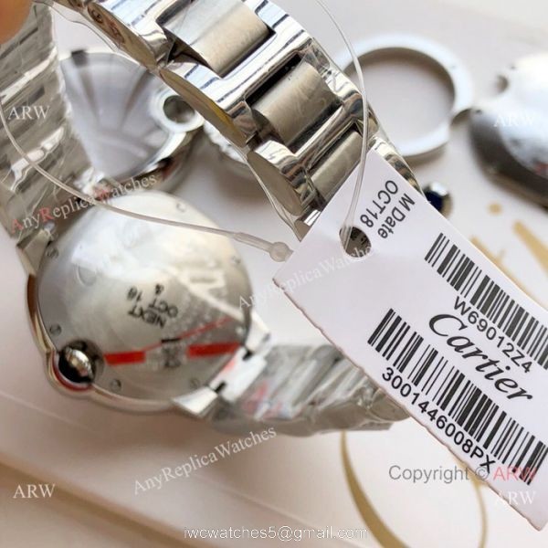 Swiss Quality Womens Fake Cartier Watch Ballon Bleu de 33mm 6