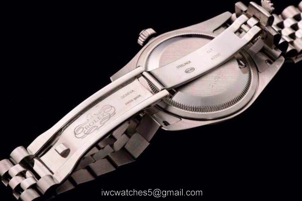 ROLEX DATEJUST SWISS ETA3135 WATCH SS BLACK ROMAN 6