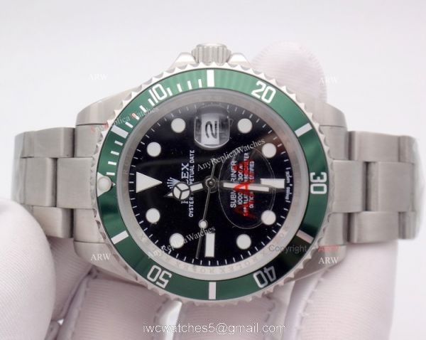Rolex 50th Anniversary Kermit Submarimer Replica Watch 16610LV 6