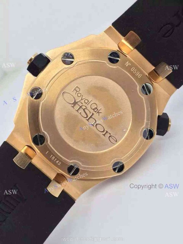 Replica Swiss Audemars Piguet Watch Rose Gold Diamond Dial 6