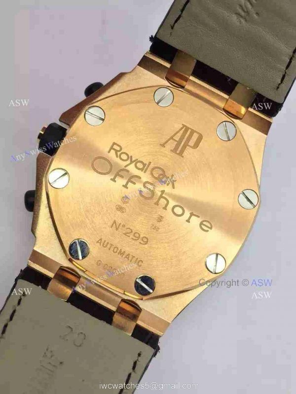 Replica Audemars Piguet Watch Rose Gold Case diamond dial diamond bezel Black Leather 6
