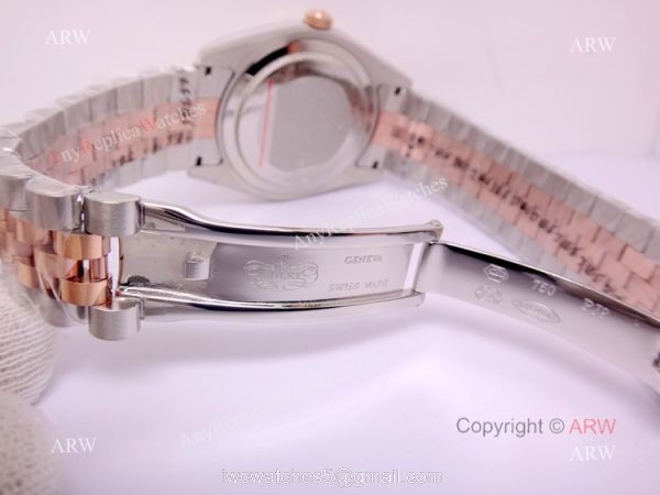 Copy Rolex Datejust 41mm 2-Tone Rose Gold Diamond Men Watch 41mm 6