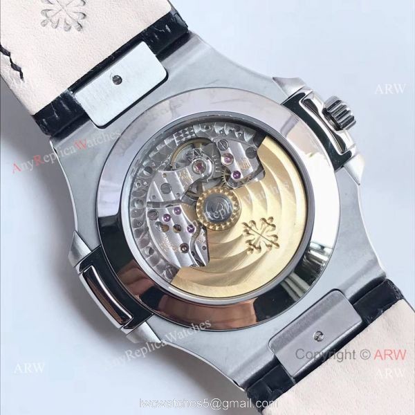 Swiss Patek Philippe Nautilus Day Date Blue Dial Watch Replica 6