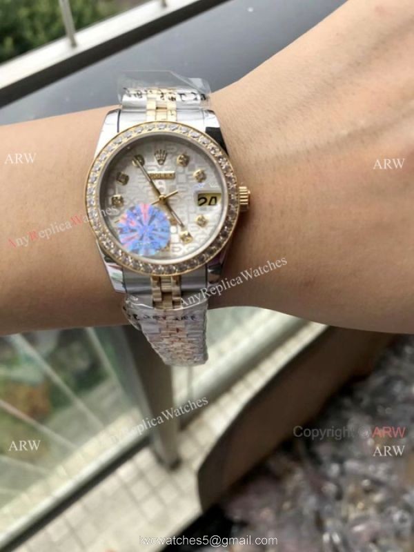 31mm Rolex Datejust Jubilee Diamond Watches Rolex 16233 Fake For Sale 6