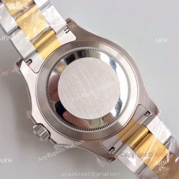 Swiss Copy Rolex Yacht-master 2836 Watch 2-Tone Gray Face 6