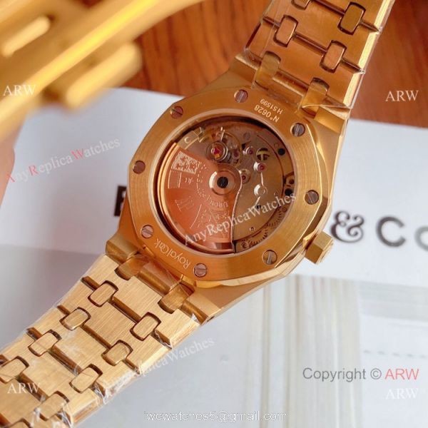 Copy Audemars Piguet Royal Oak Gray Dial Automatic Watches 37mm Lady 6