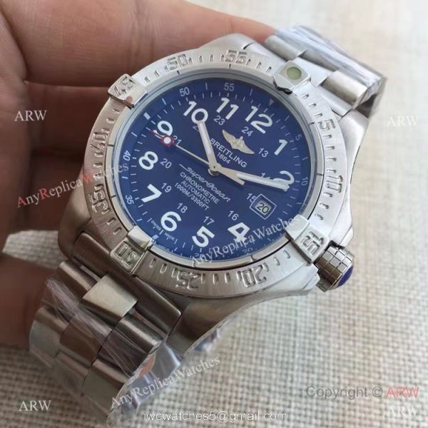 Copy Breitling Superocean Stainless Steel Arabic Markers Watch 6