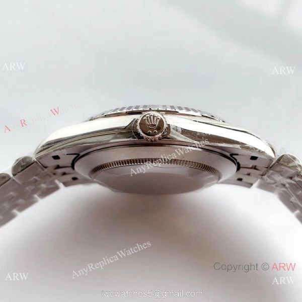 NEW Upgraded Replica Rolex Datejust II 41mm SS Grey Dial w/ Diamond Watch V3 Version 6