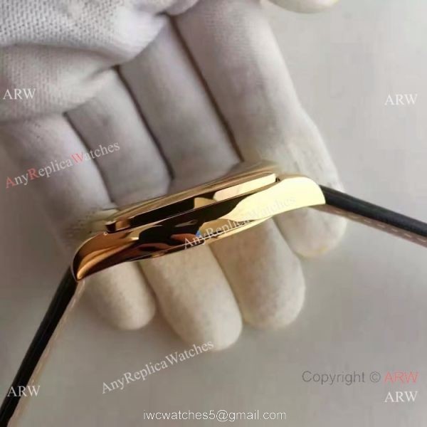 Replica Rolex Cellini Danaos Gold and Black Watch AAA Swiss Rolex Geneve Fake watch 6