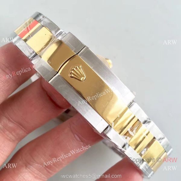 AAA Grade Rolex Datejust II 2-Tone White Diamond Replica Watches 6