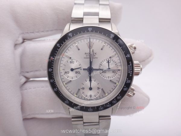 Replica Rolex Vintage Paul Newman Daytona 7750 Silver Dial Watch New Upgrade 6