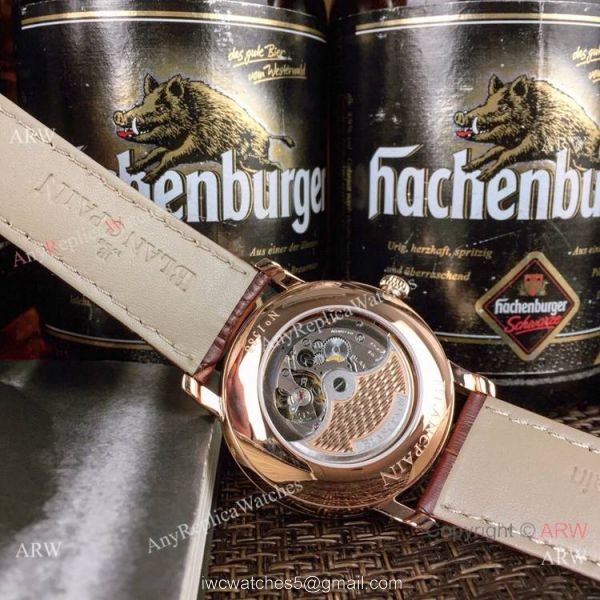 Fake Blancpain Moonphase Perpetual Calendar Rose Gold Watch 40mm 6