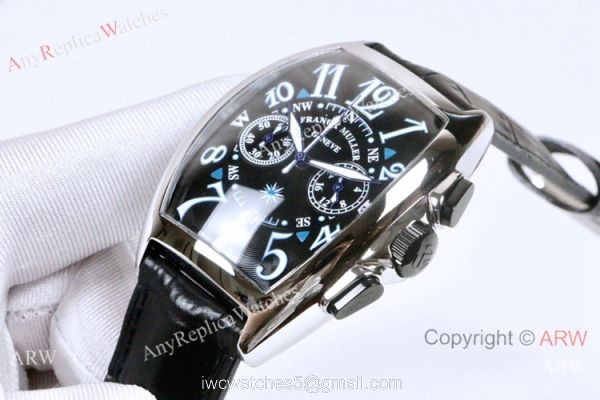 Franck Muller Mariner Chronograph Mens Watch SS Black Dial 6