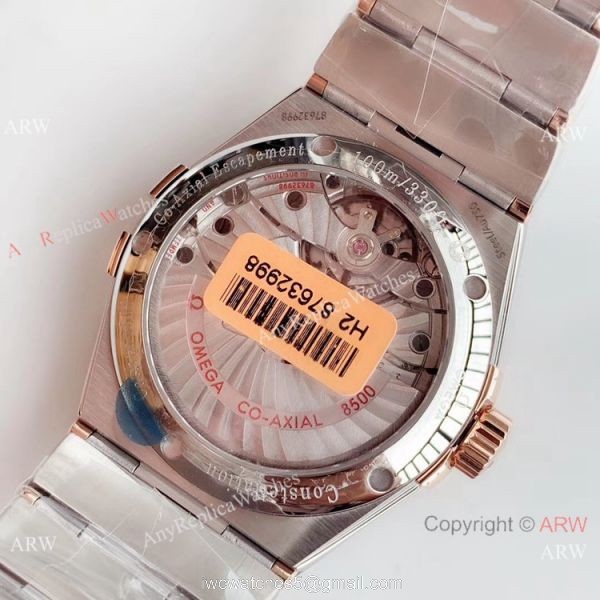 Omega Constellation Co-Axial 38mm Two Tone Rose Gold Watch VSF Asia 8500 6