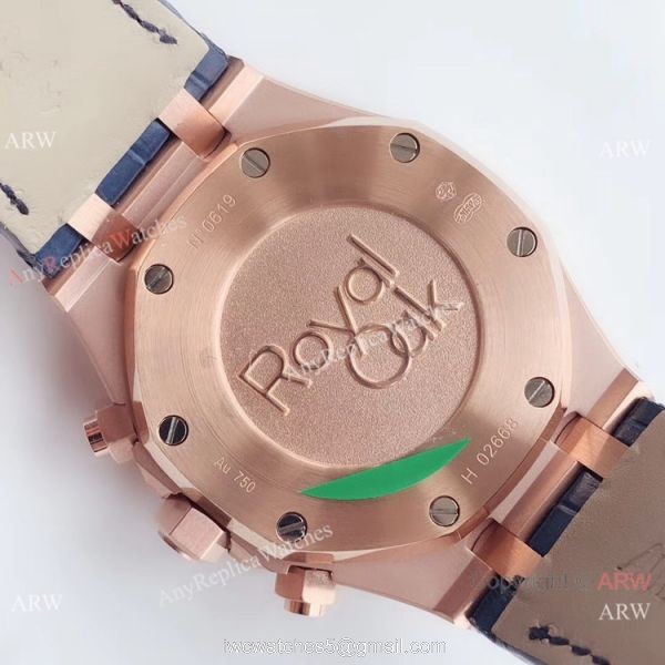 BF Factory Audemars Piguet Royal Oak 26331or Copy Watch Rose Gold Blue Face 6