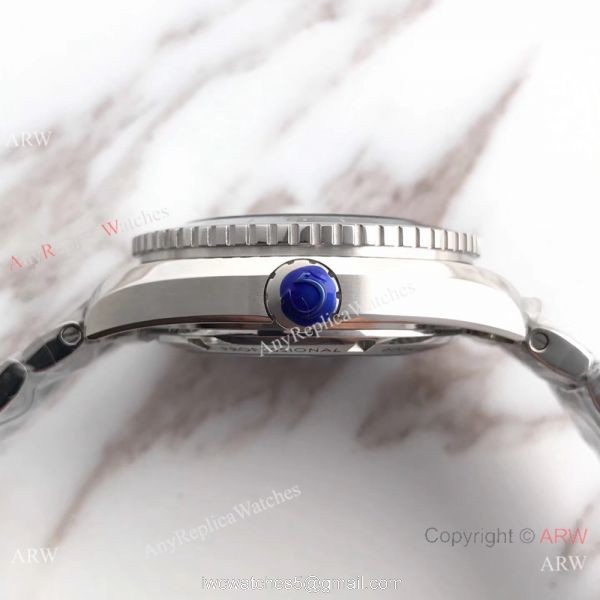 Swiss 8605 Omega Seamaster GMT 600m Replica Watch Blue Dial 6