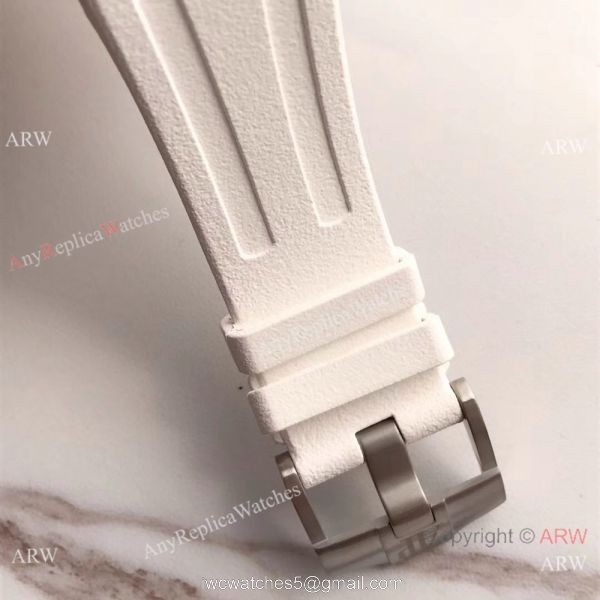 Swiss Grade Replica Audemars Piguet Royal Oak Offshore White Dial Rubber 6