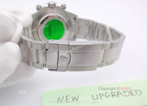NEW UPGRADED Rolex Daytona Replica Watch -Stainless Steel Black Face 6